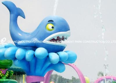 Entertainment Kids / Adults Outside Water Games Whale Spray Water Park Equipment / Customized