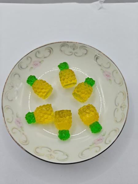 オリジナルカスタムテイストのパイナップル風味3Dプロバイオティックグミ