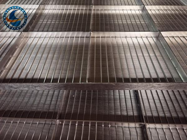 Grelhas de aço inoxidável soldadas plano do fio da cunha do equipamento de secagem 2x1.2m