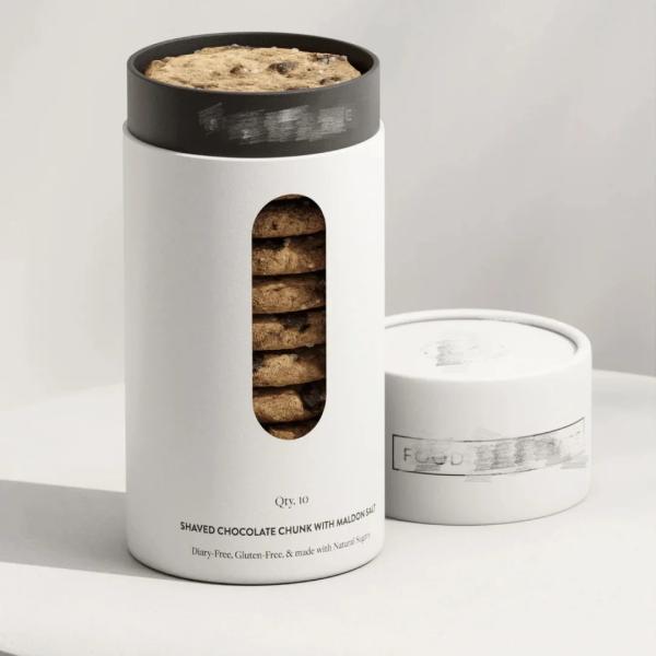 Food Grade Bio-Degradable Round Paper Tube With Window For Cookie Candy Stamping And Vanishing Printing Paper Can Packaging