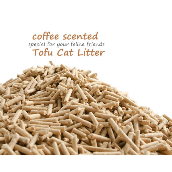 6L 2.5kg Coffee Scented Tofu Cat Litter Cats' Preferred Odor Control Solution OEM/ODM