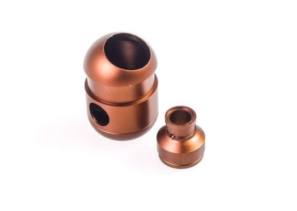 Brass Anodized Aluminium Turned Parts Screw / Sleeve For Communication Headphone Parts