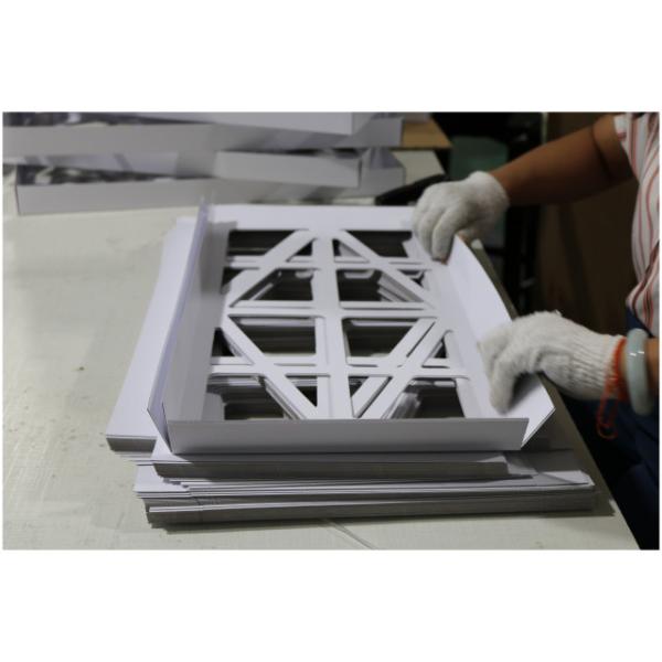 Cardboard Frame Merv Pleated HVAC AC Furnace Pre Air Filter Customized Washable