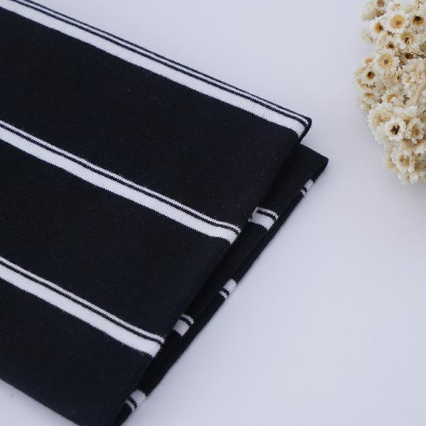 Durable Yarn Pure Cotton And  Breathable Absorbent Striped Material Fabric For  Sportswear