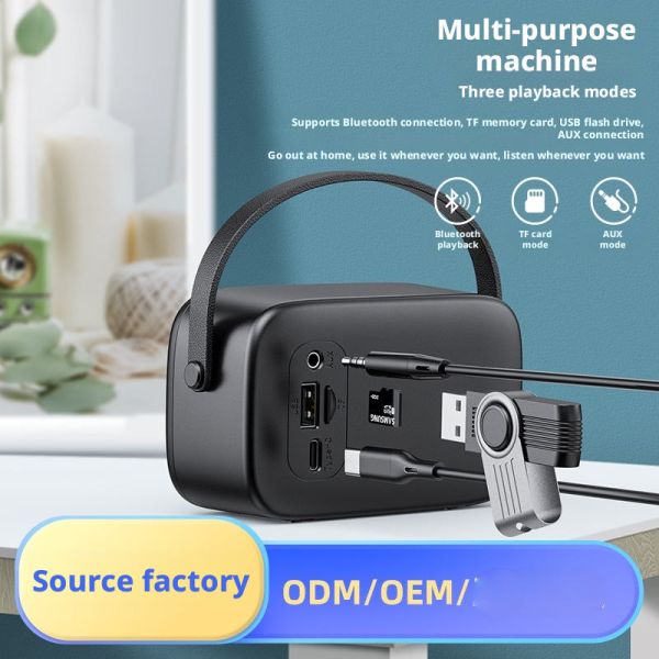 V5.3 Bluetooth Speaker, 5W Loud Sound1200mAh Battery, 3-4H Playtime10M Range Multi-Input (BT/AUX/TF/USB) Portable Wireless Speaker portable wireless speaker with bluetooth