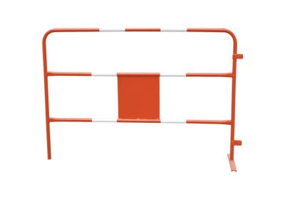 Powder coated / galvanized crowd control steel barrier for traffic road