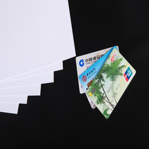 White Color PVC Core Sheet Matte Surface 320micron 0.32mm Thick For Bank Cards