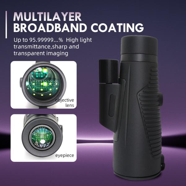 телескоп 12X56 HD Monocular с держателем телефона для предаваться мечтам, наблюдать птицы, водоустойчивый Monocular для взрослых