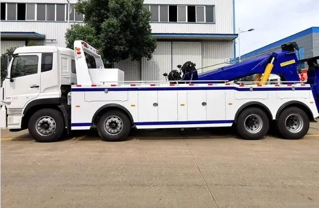 Dongfeng 20ton 25ton Heavy Duty Wrecker Trucks Road Recovery Intergrated Tow Truck