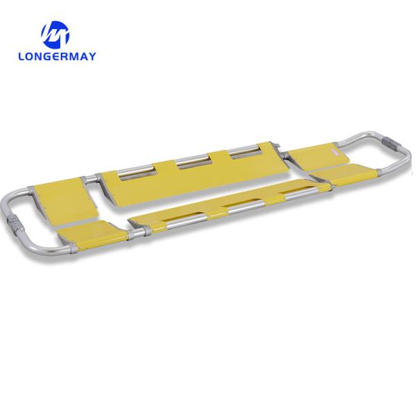 Stainless Steel Length Adjustable Foldable Medical Ambulance Emergency Scoop Stretcher