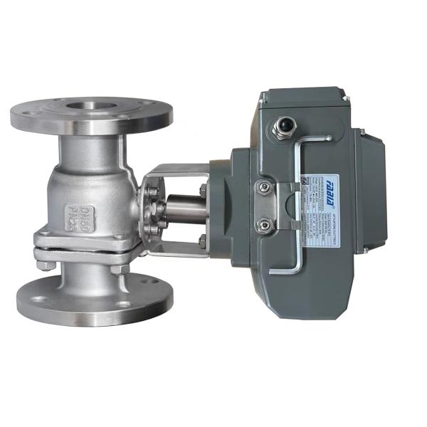 Металлический электрический шаровой клапан высокого давления двусторонний фланцевый шаровый клапан