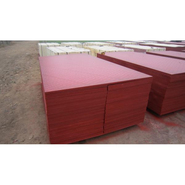 Waterproof Red Film Faced Plywood , Melamine Laminated Plywood 2 Time Hot Press