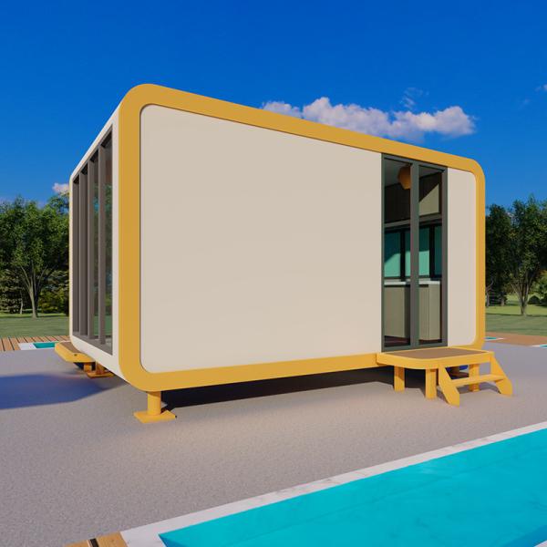 Outdoor  Apple Cabin House Movable Office Cabin Customizable Alumuinum