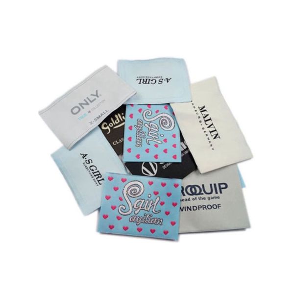 Durable Custom Woven Labels for Clothing and Apparel, Personalized Branding Tags With Logo