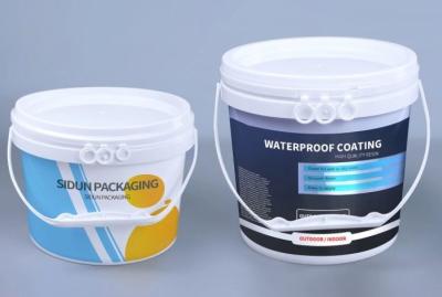 Recyclable 20 Litre Plastic Paint Bucket For Liquid Packaging Solutions