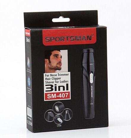 2016 New 3 in1 Men USB Rechargable Nose Trimmer Hair Clipper and Shaver