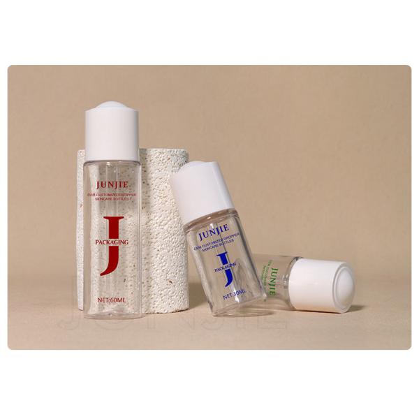 Junjie Packing 20ml 30ml 60ml PET Luxury High Quality Essential Oil Empty Plastic Dropper Bottles for Skincare Cosmetic