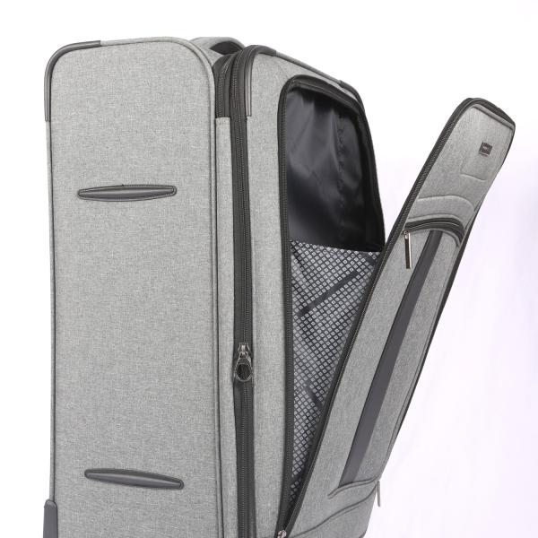 3pcs Soft Trolley Luggage