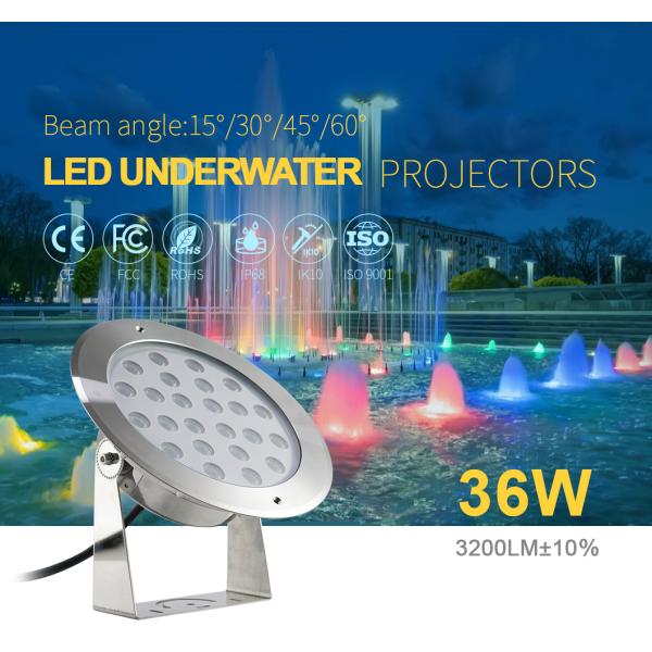 IP68 36W водоустойчивое подводное светлое 3200lm приведенное с ERP