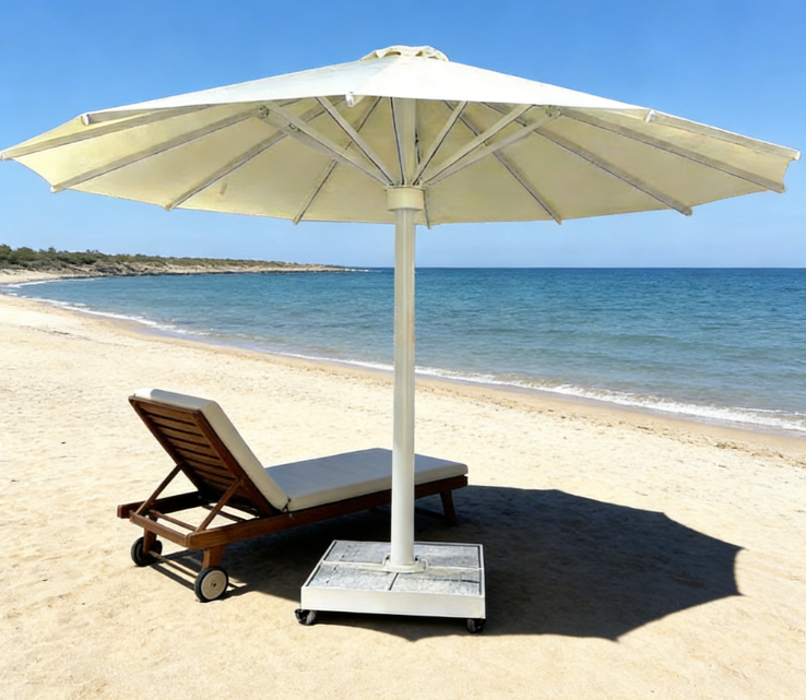 16FT Commercial Patio Umbrella Large Square with Crank Handle for Poolside Lawn Garden Hotel by Yoshen