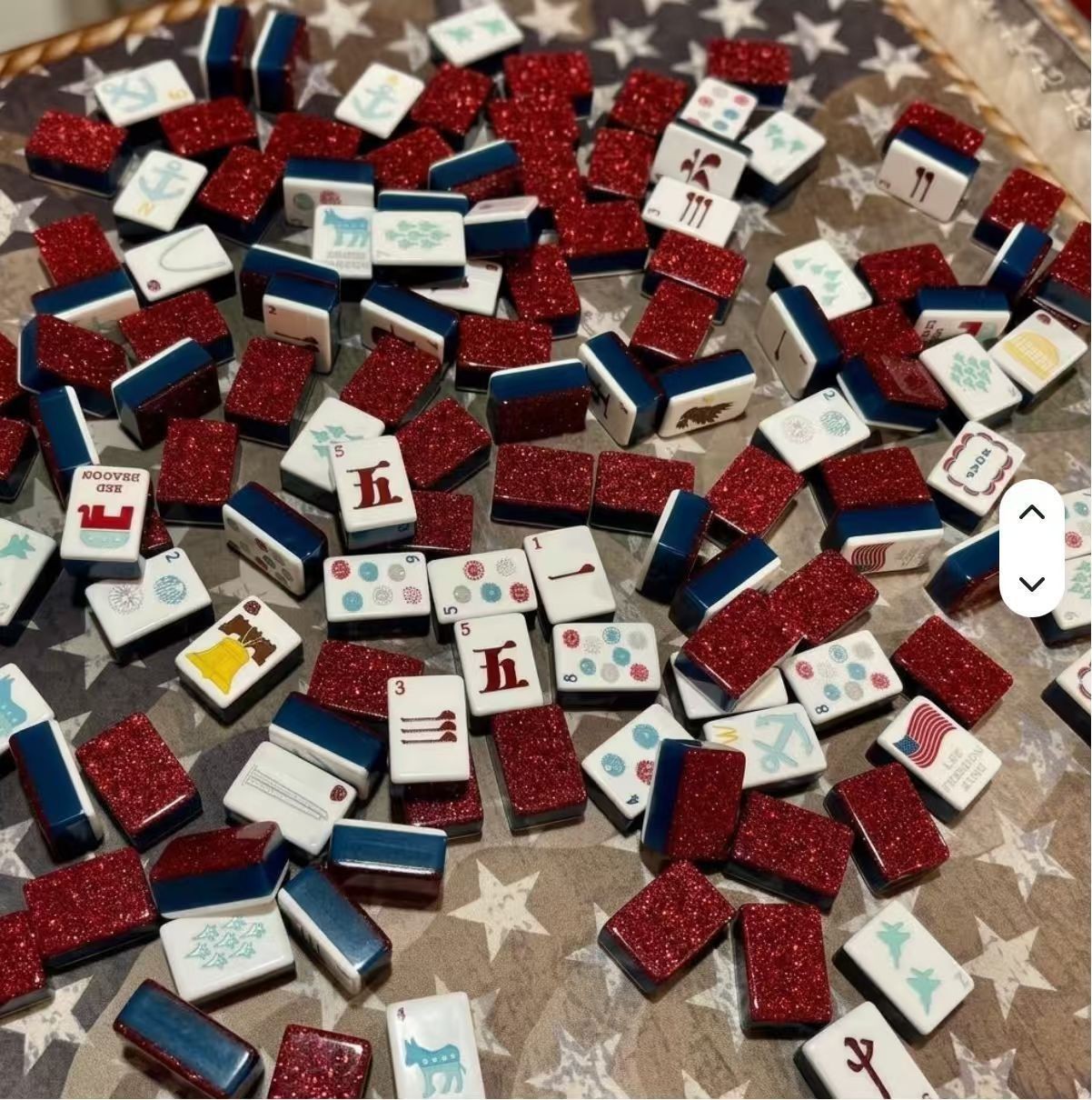 Premium 4-Layer Acrylic American Mahjong Set — 160 Engraved Tiles, Luxury Crystal Clear Finish, Portable Game Night Gift.