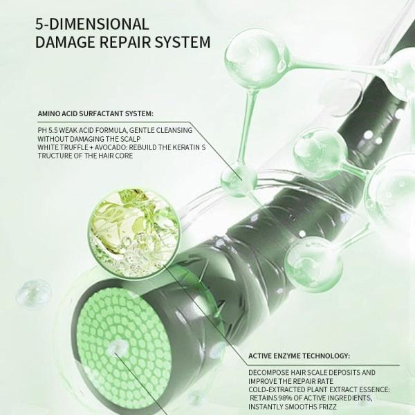 Ginger Root Cypress Leaf Hair Dense Herbal Amino Scalp Shampoo Anti Hair Loss Oil Control