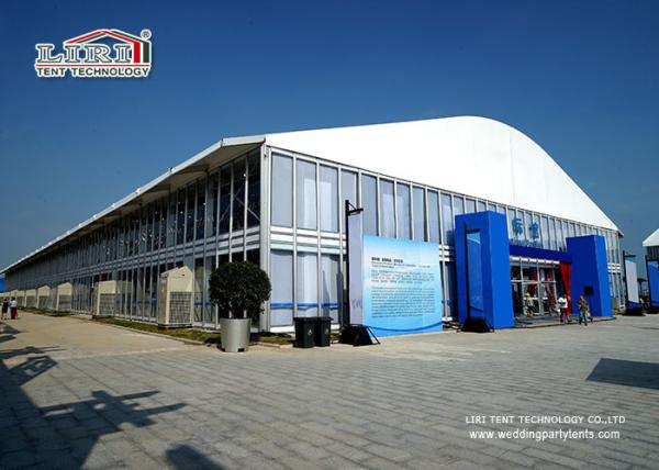 40m Width Dome Shape Aluminum and PVC Frame Tent with 8m Side Height for Outdoor Exhibition and Events