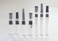 Seringa cosmética do fechamento de Luer, 1 Ml de material neutro do vidro de Borosilicate da seringa 5,0