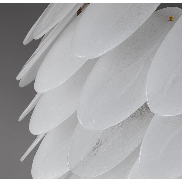 Modern chandeliers for living room glass round art décor leaf chandelier(WH-MI-320)