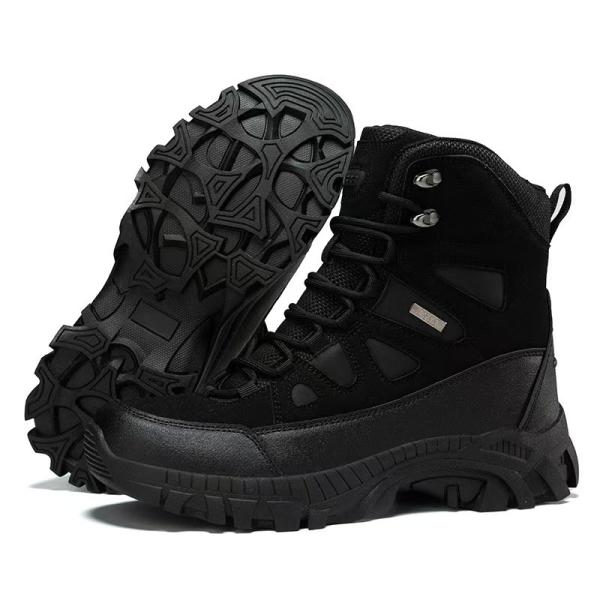 Durable Military Tactical Boots Brown Hiking Combat Boots Breathable
