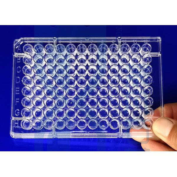 Прецизионный стеклянный планшет для гемагглютинации SIO2 Кварцевый 96-луночный планшет