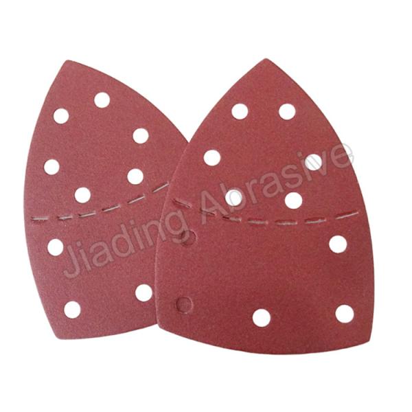 300mm 350mm RED Hook Loop Sandpaper for Epoxy Floor Grinding Cement Wall Sanding Disc