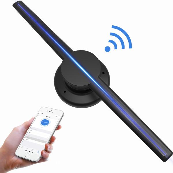 Indoor Advertising 430*430cm 3D Fan Hologram Projector 1200 r/min