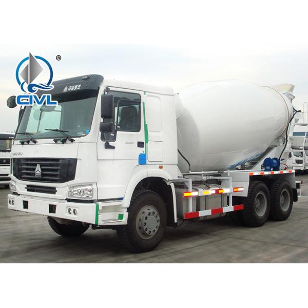 EUROII Sinotruk HOWO Mobile Concrete Mixer Truck with 10CBM tanker RHD 10 Wheels 336HP Engine