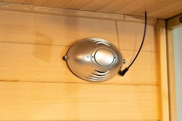 Luxury Solid Wood Infrared Steam Combination Sauna With 3 Tempered Glass Walls