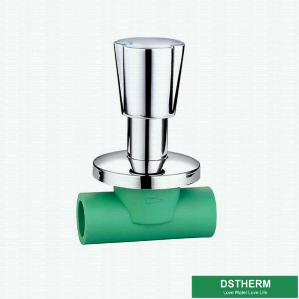 Оцинковывайте клапан стопа покрытый Chrome ручки PPR сплава Hexangular