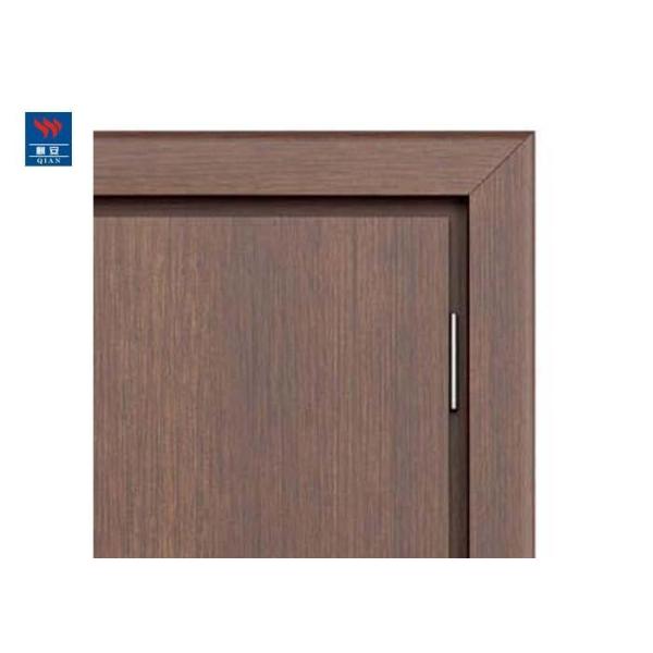 Классический черный грецкий орех лощит огнеупорную деревянную стеклянную дверь