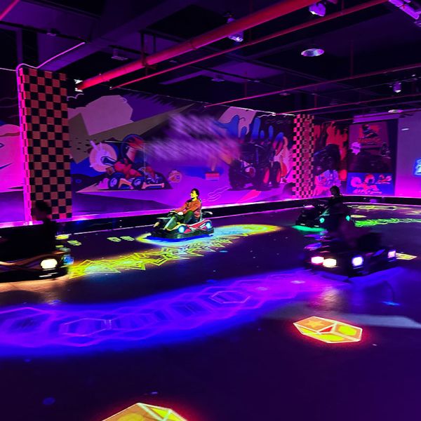 Ground Projection Entertainment Hall Kart Entertainment Experience Center Upgrade Live Action Kart Game With High Quality