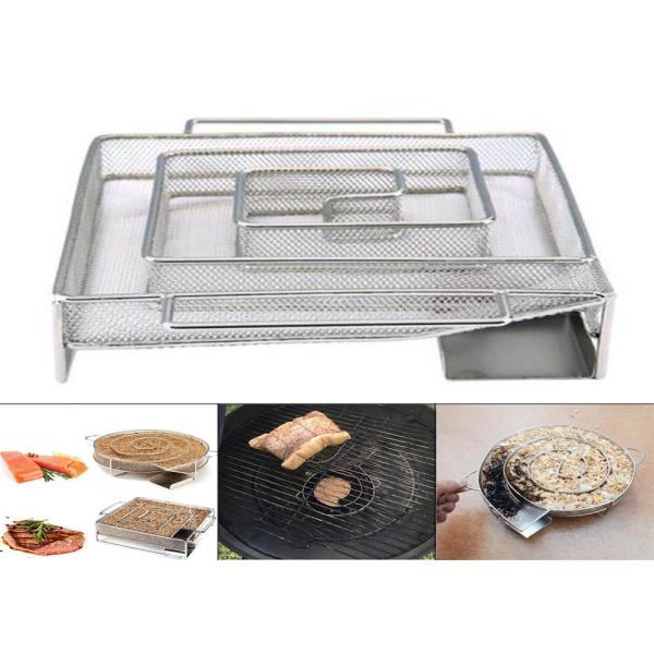 Bbq Stainless Steel Perforated Mesh Pellet Cold Smoke Generator Square Shape