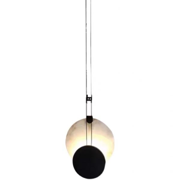 New Natural Marble Wire Hanging Lamp Restaurant Bar Bedroom Luxury Single Head Small Chandelier