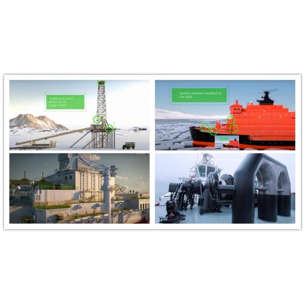 Capacity 0-650KN AUTO Hydraulic Windlass Mooring Winch for Marine Ship