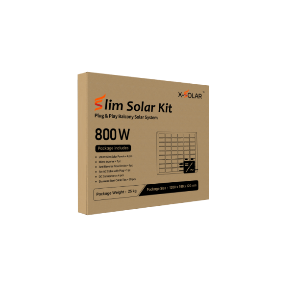 800W Plug And Play Flexible Solar Panel Kit For Balcony Use With Micro Inverter