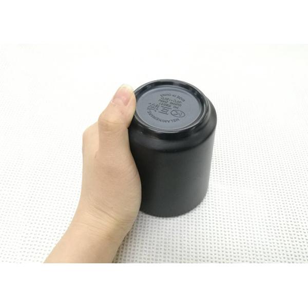 Black Color Tea Cup Imitation Porcelain Dinnerware Sets Dia7.6cm H9.2cm Weight 168g