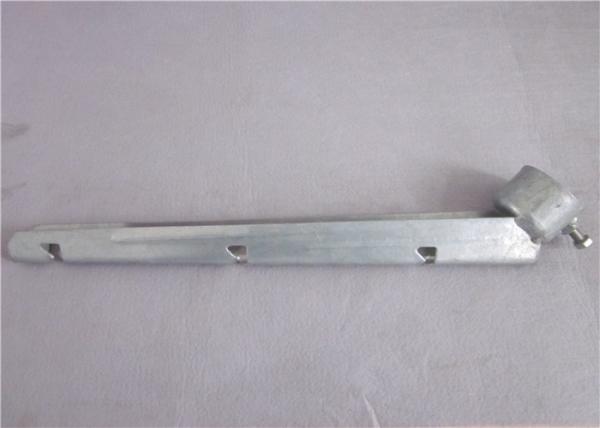 2 1/2 Post Corner Barb Wire Extension Arm Steel 3 Strand Galvanized Surface