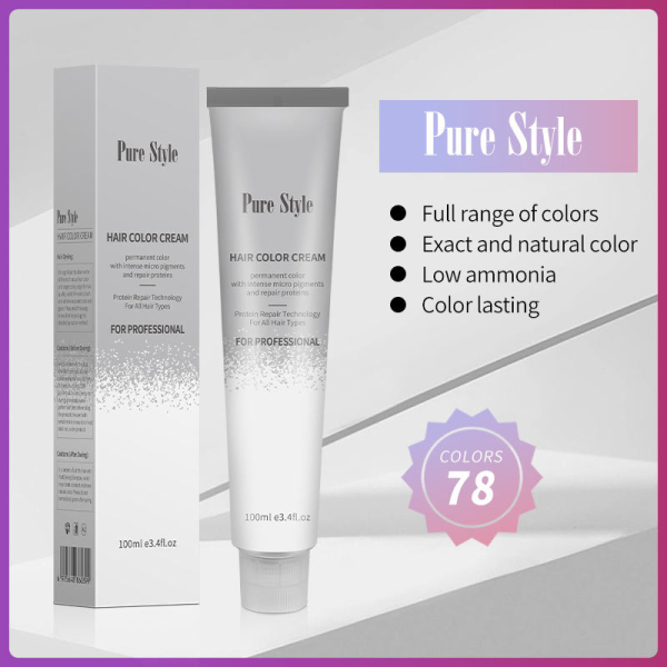 Professional Permanent Hair Dye Cream with Long Lasting Color Full Gray Coverage OEM ODM