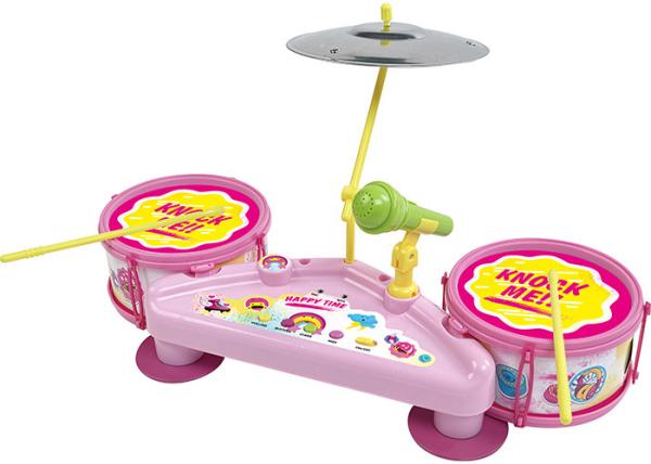 Colorful Kids Musical Instrument Toys Jazz Drums With Cymbal And Microphone