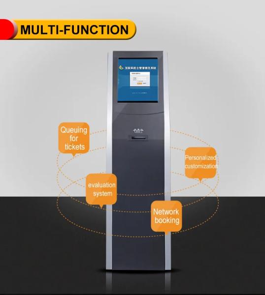Cheque Scanner Stand Floor Self Service Terminal Multifunction Self Service Terminal