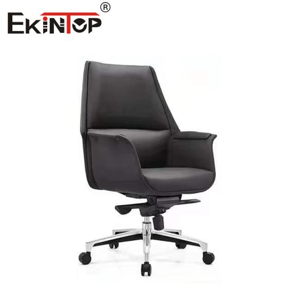 Черный кожевенный подвижной столик высоты столешницы металлические ноги ПУ