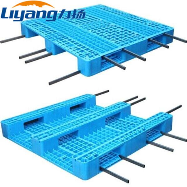 Páletes descartáveis do HDPE do pacote uma pálete plástica ISO9001 azul da maneira