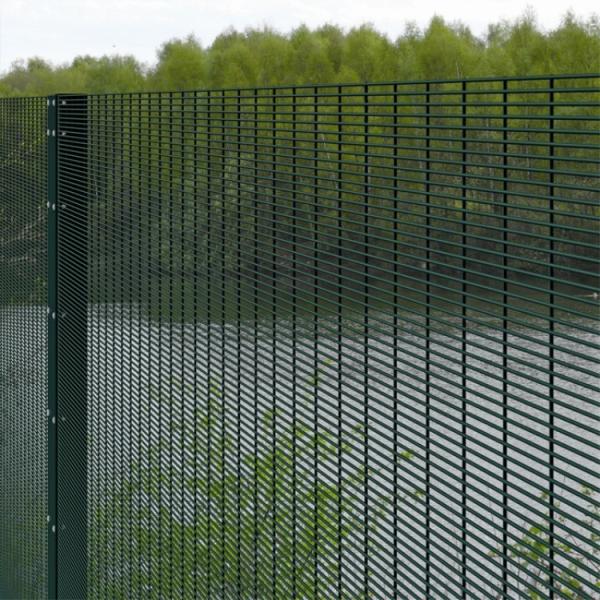 Powder Coated 358 Security Fence 12.7 * 76.2mm*2.1m  Eco Friendl Material